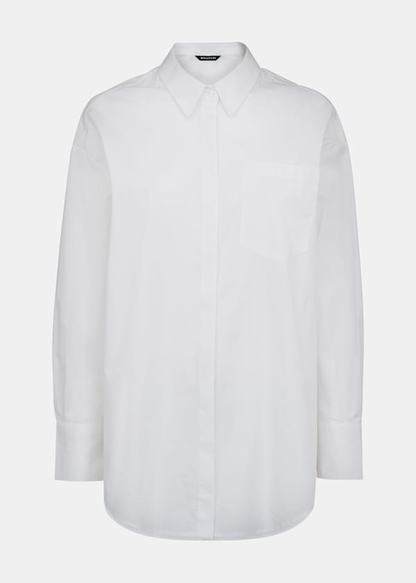 White Oversized Cotton Shirt