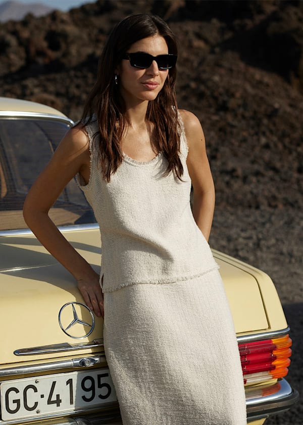 Ivory Lucie Boucle Tank