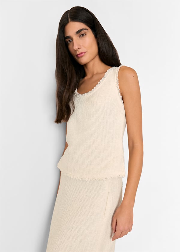 Ivory Lucie Boucle Tank