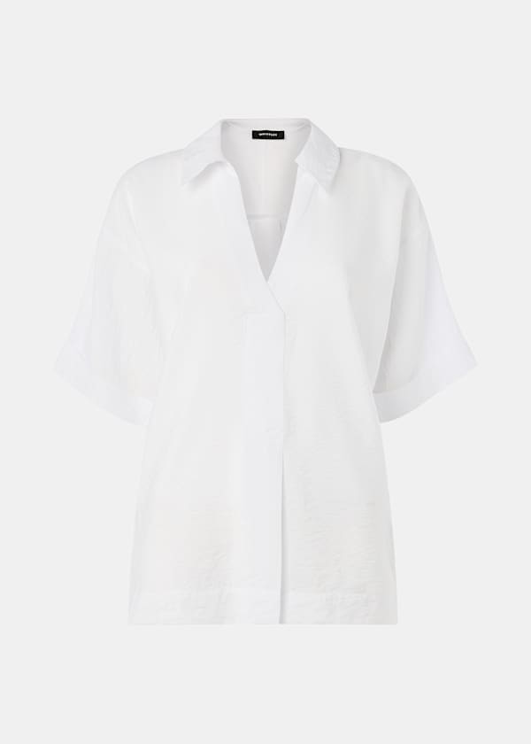 White Sasha Relaxed Shirt