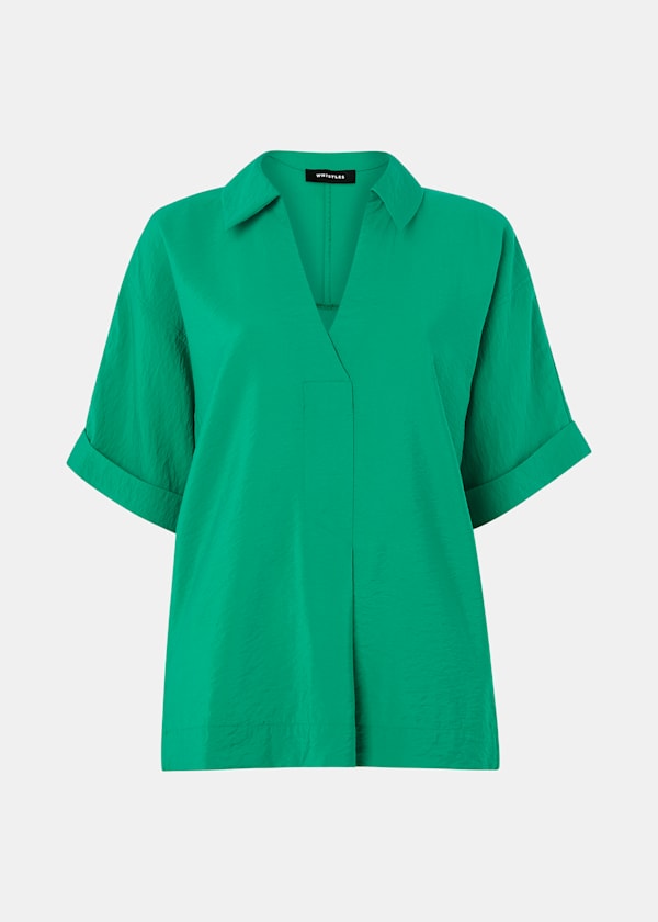 Green Sasha Relaxed Shirt