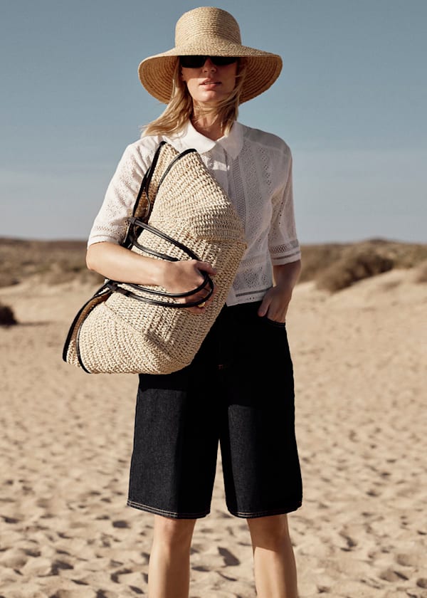 White Broderie Cotton Shirt