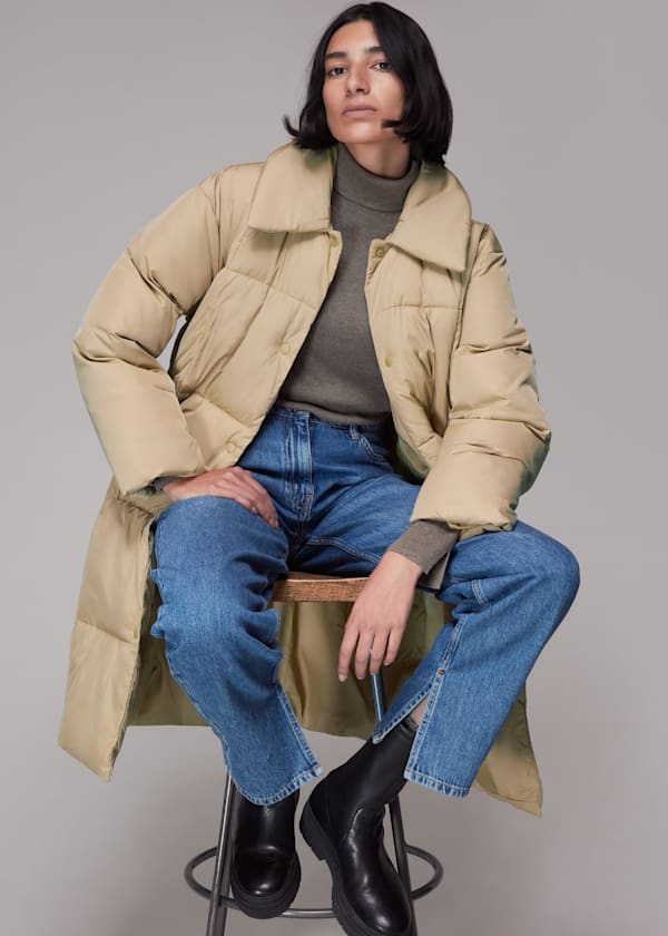 Camel Wren Puffer Coat