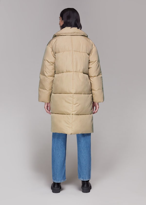 Camel Wren Puffer Coat