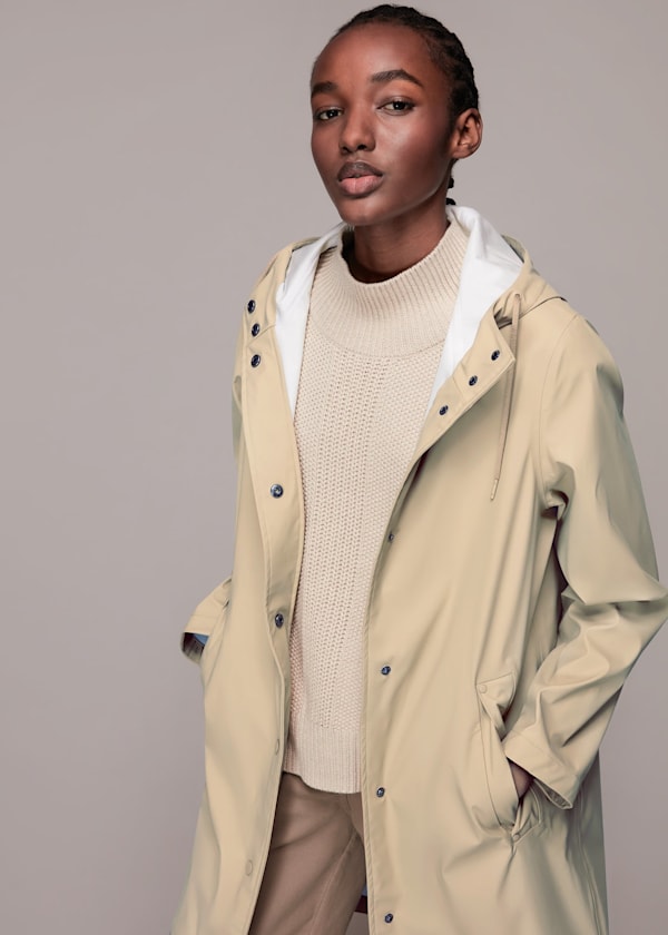 Camel Water Resistant Mac