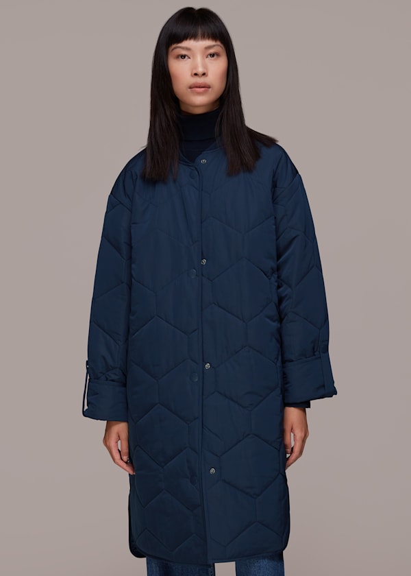 Longline Quilted Coat