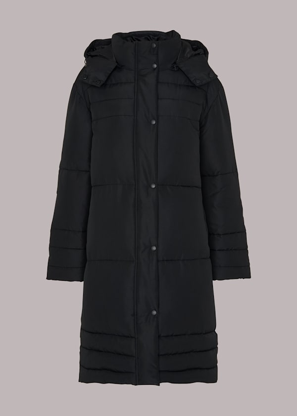 Black Becky Longline Puffer