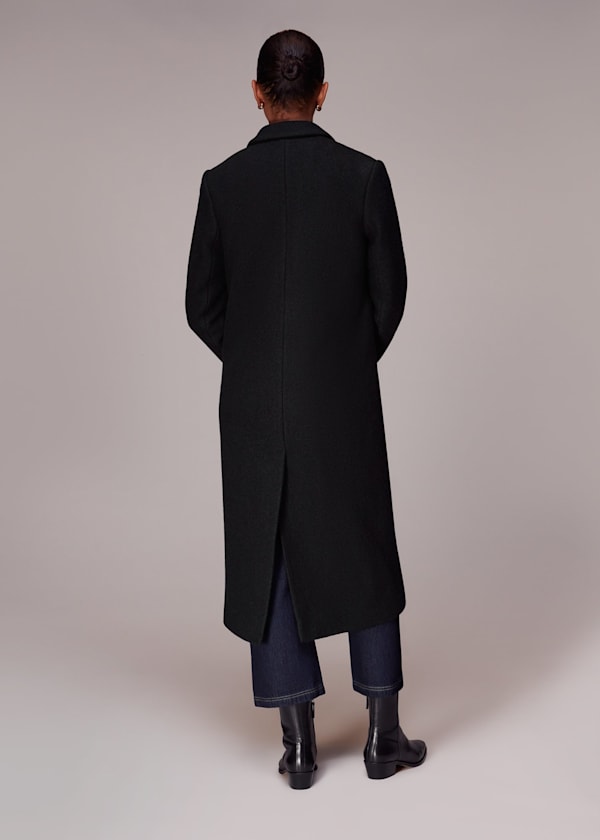 Black Sophie Longline Coat