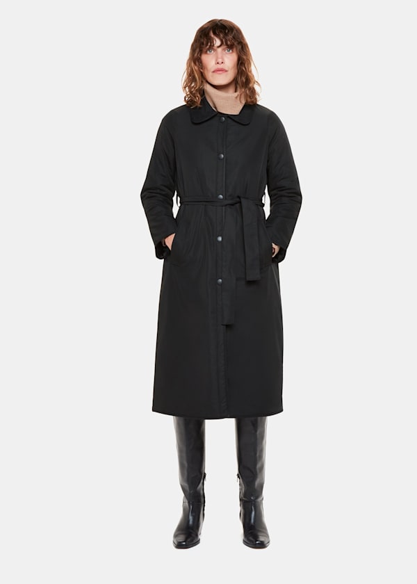 Black Senna Padded Mac