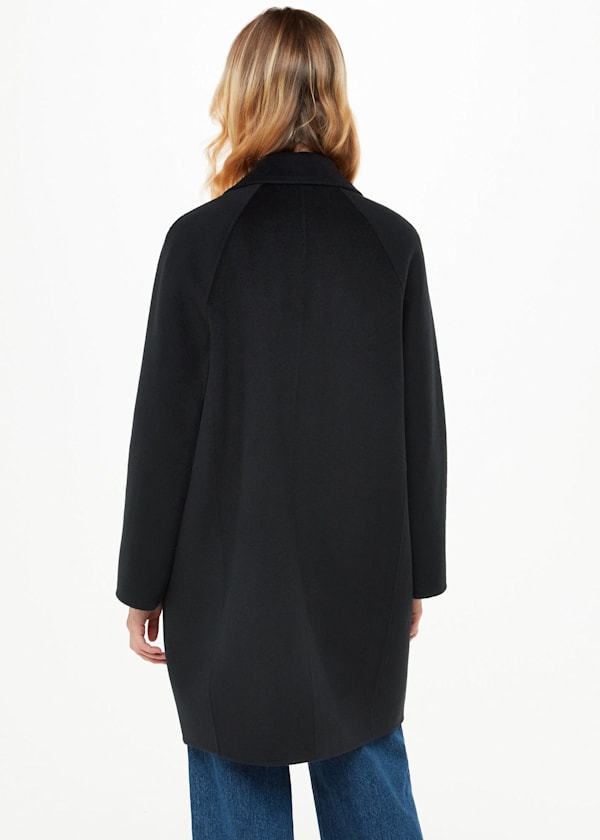 Black Julia Wool Double Faced Coat