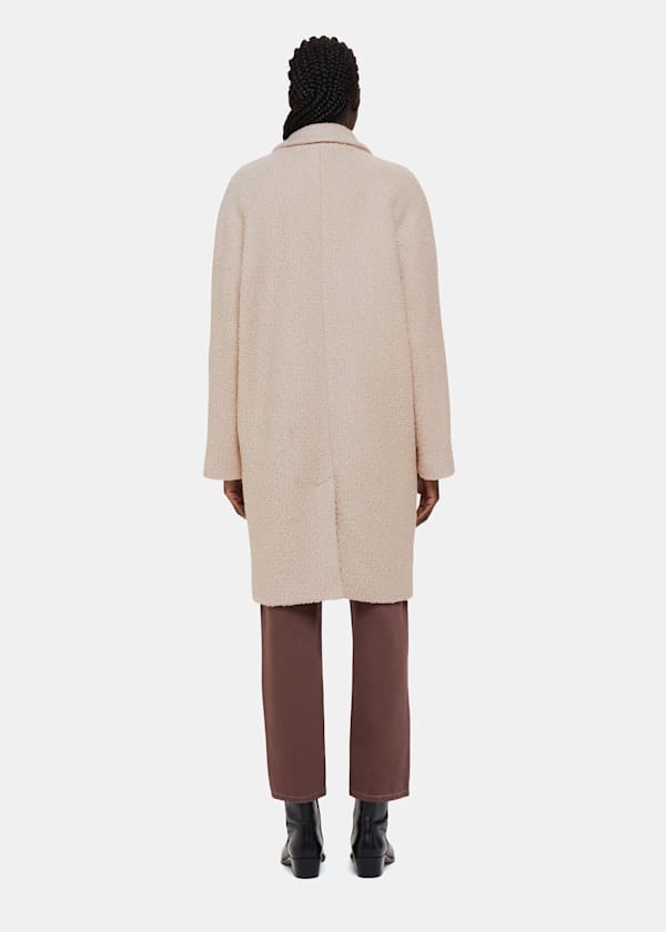 Oatmeal Anita Wool Boucle Coat