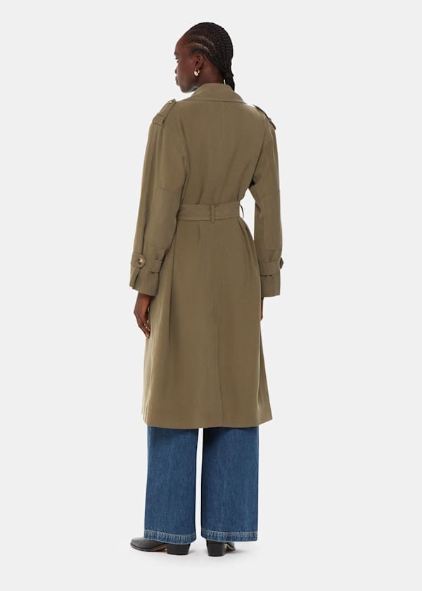 Khaki Riley Trench Coat