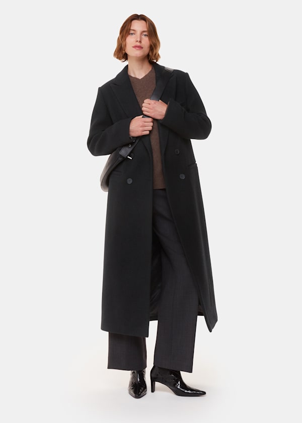 Black Lori Longline Coat