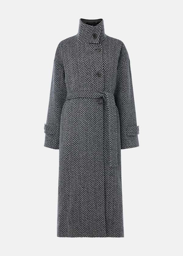 Multicolour Cosette Funnel Neck Coat