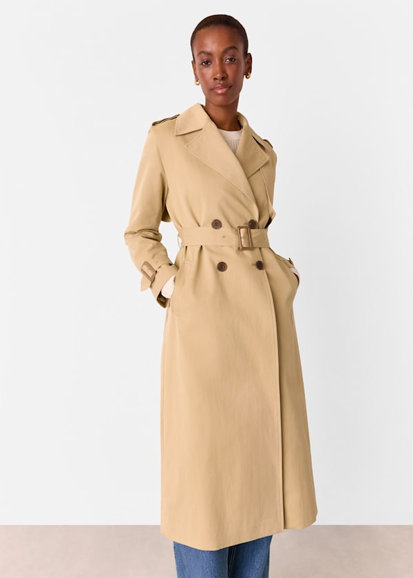 Neutral Valentina Trench Coat