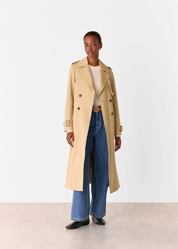 Neutral Valentina Trench Coat
