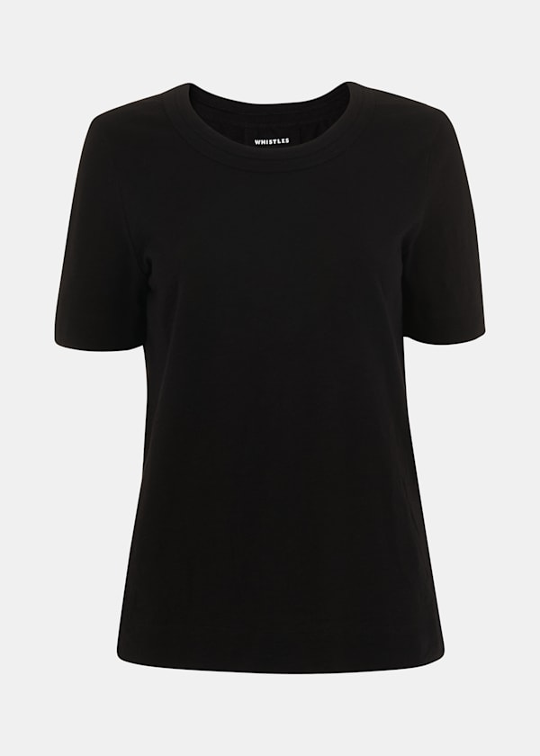 Black Rosa Double Trim T-Shirt
