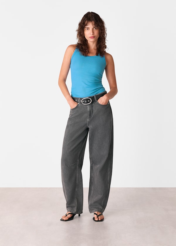 Blue Ultimate Ribbed Scoop Vest