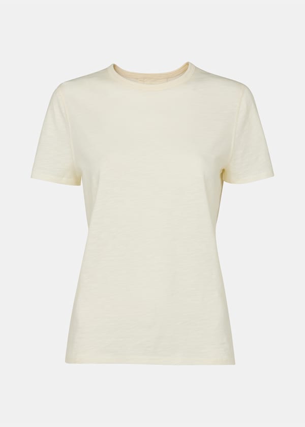 Cream Posie Double Trim Tee