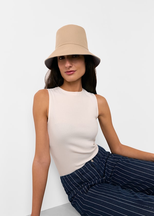 Blue Reversible Bucket Hat