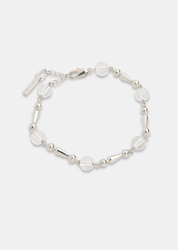 Silver Mixed Bead Bracelet