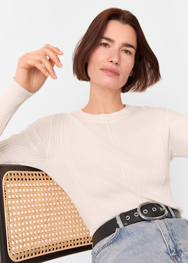 Black Eyelet Detail Belt