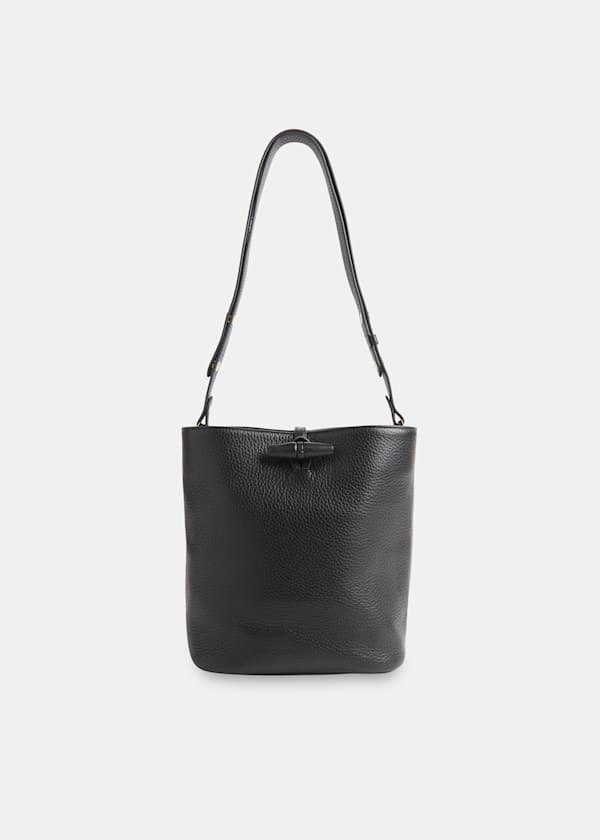 Black Cleo Toggle Bucket Bag