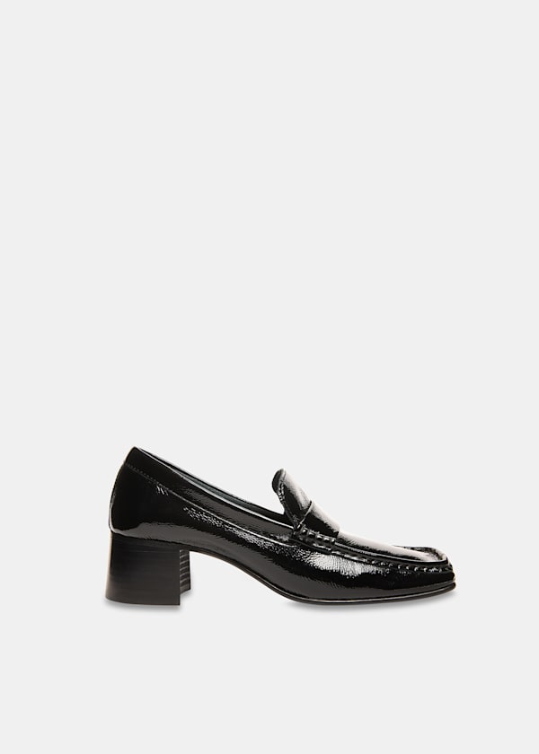 Black Skye Heeled Loafer