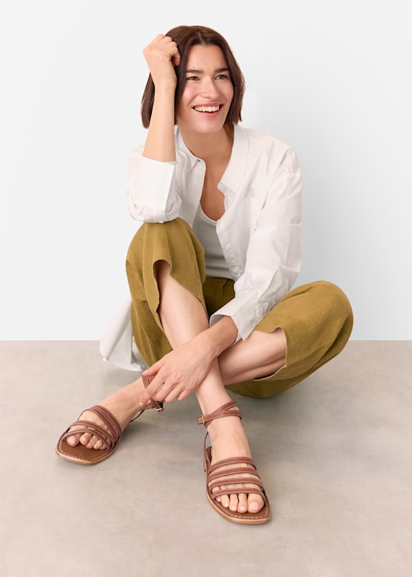 Tan Bruna Strappy Sandal