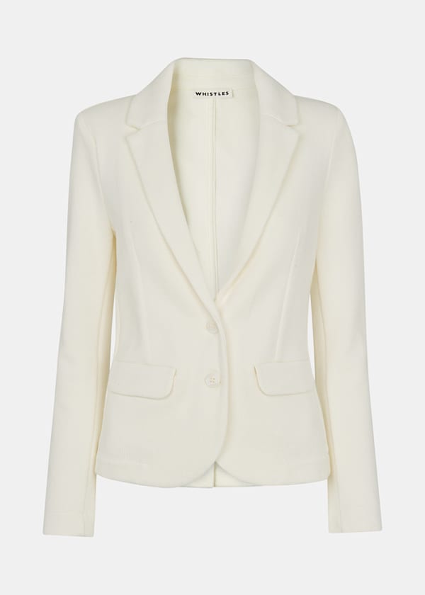 Ivory Slim Jersey Jacket