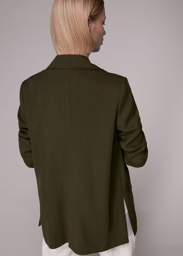 Khaki Rylee Relaxed Blazer