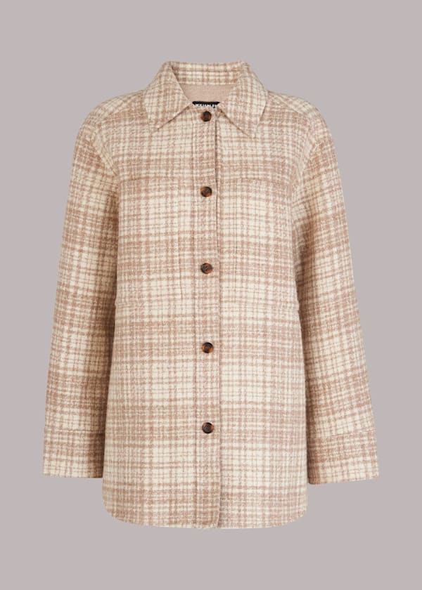 Classic Wool Checked Overshirt