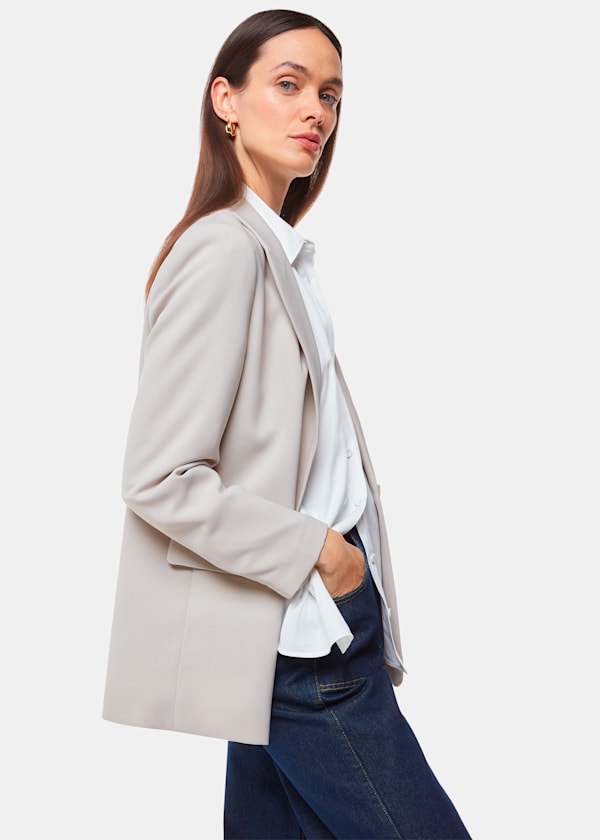 Crepe Boyfriend Blazer