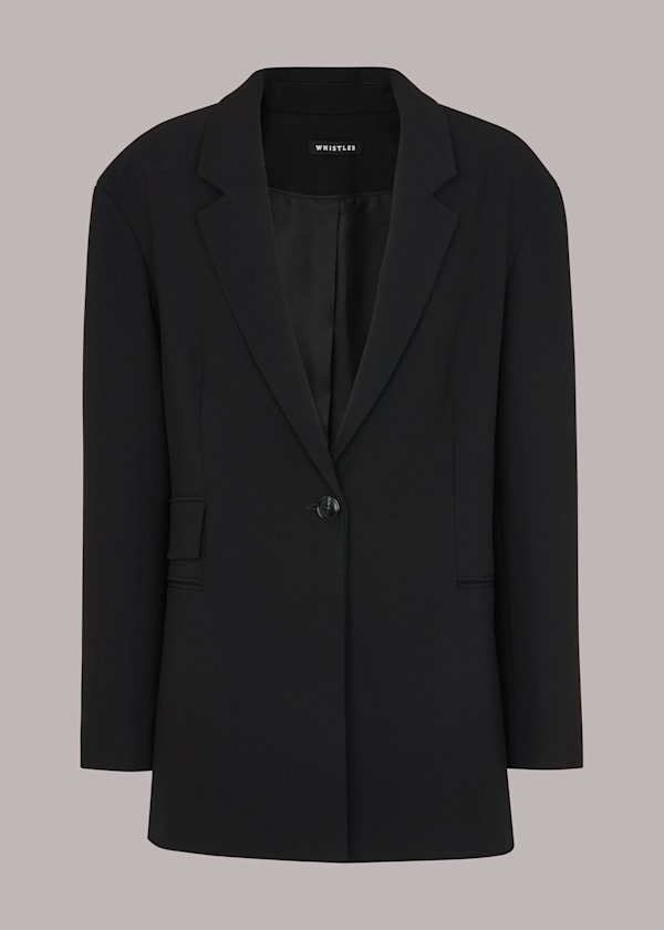 Black Carla Oversized Blazer