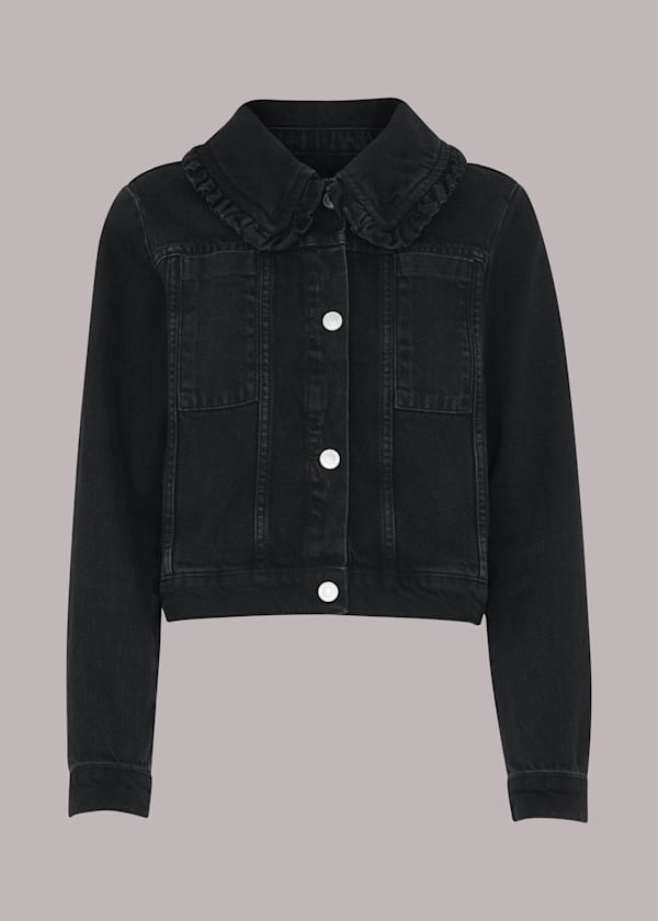 Collar Detail Denim Jacket