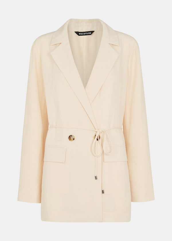 Jade Tie Front Blazer