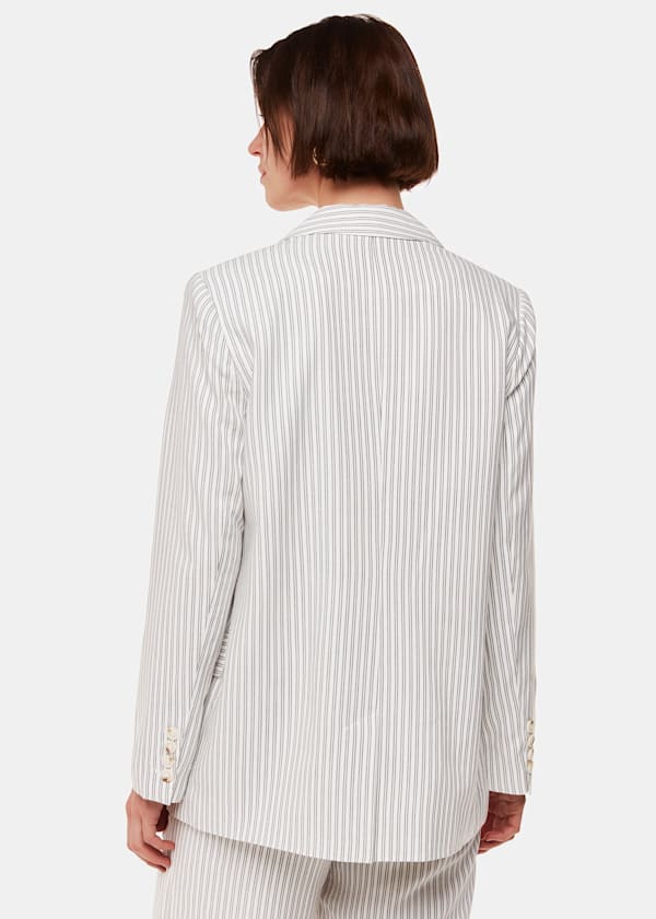 Ivory Luna Stripe Blazer