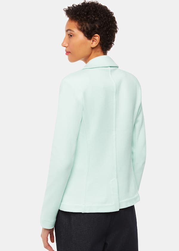 Mint Slim Fit Jersey Jacket