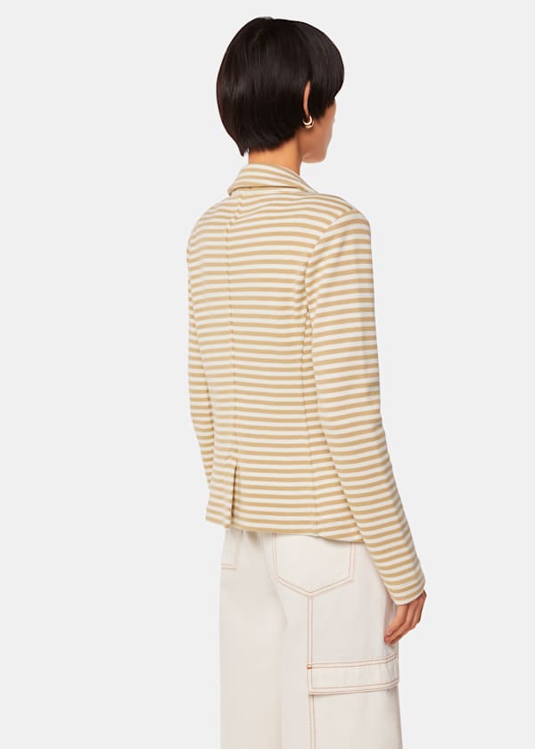 Ivory Slim Fit Jersey Jacket