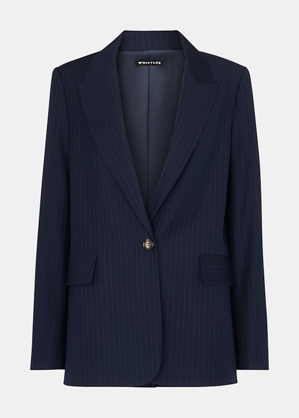 Pinstripe Blazer