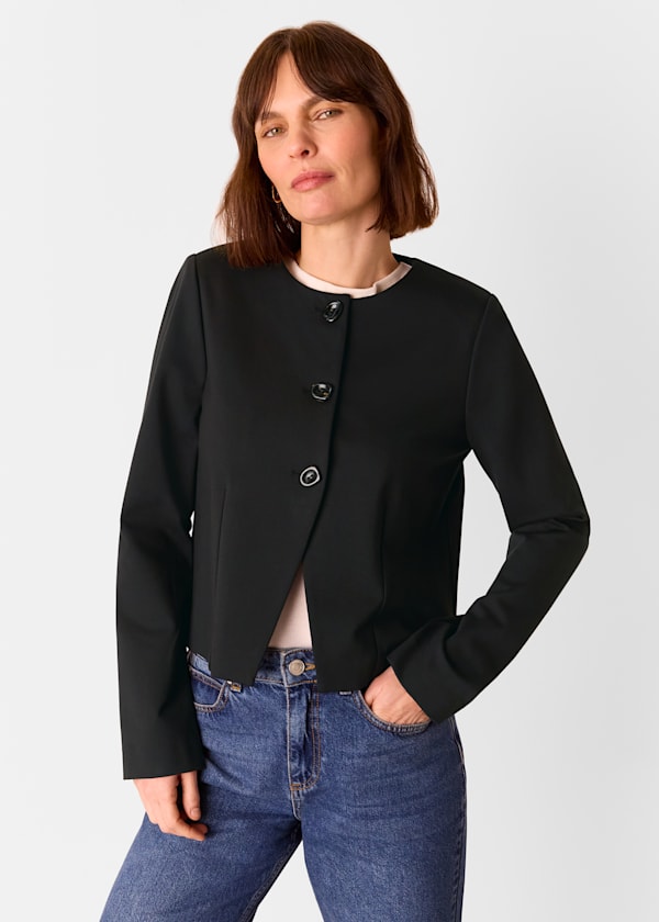 Anne Ponte Button Jacket