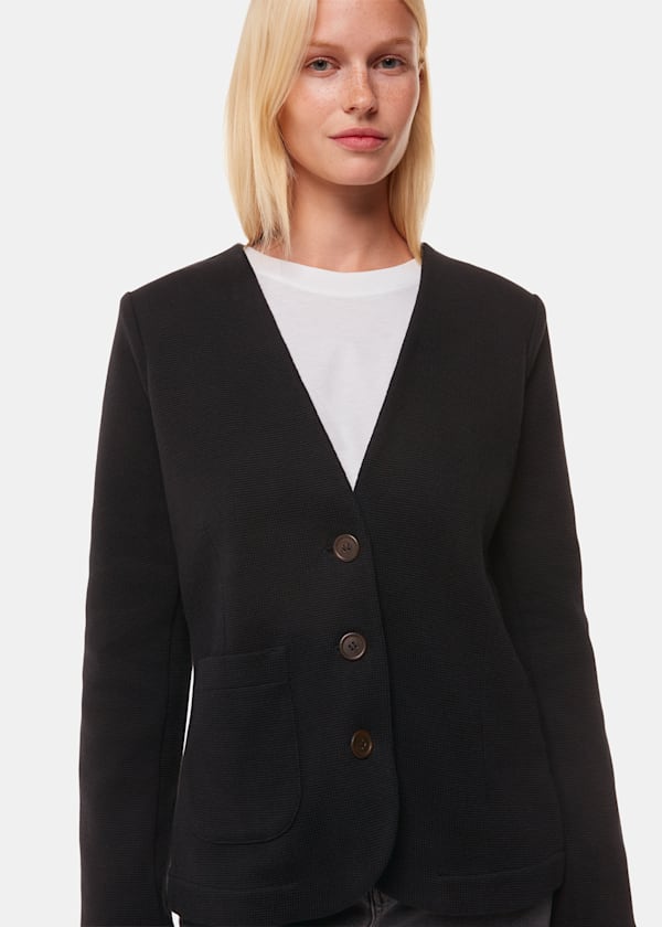 Lucy V Neck Jersey Jacket