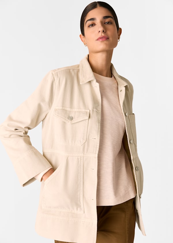 Neutral Jo Utility Jacket