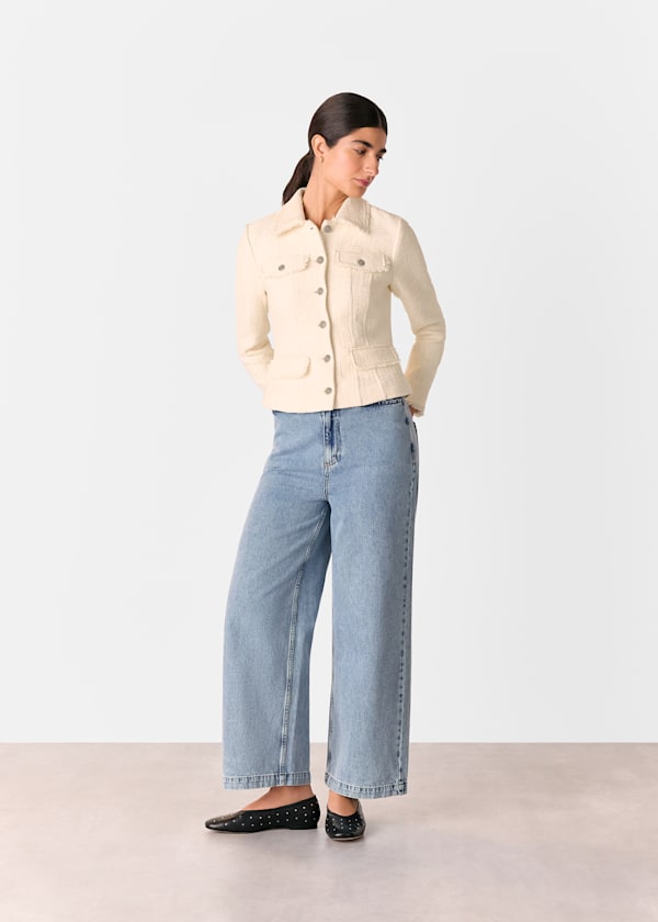 Ivory Lucie Boucle Jacket
