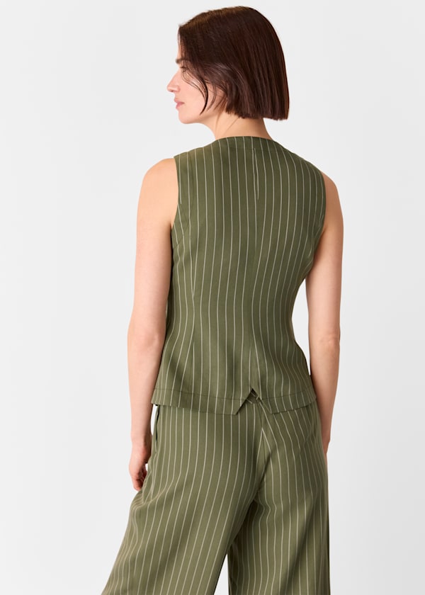 Lottie Pinstripe Waistcoat Outfit