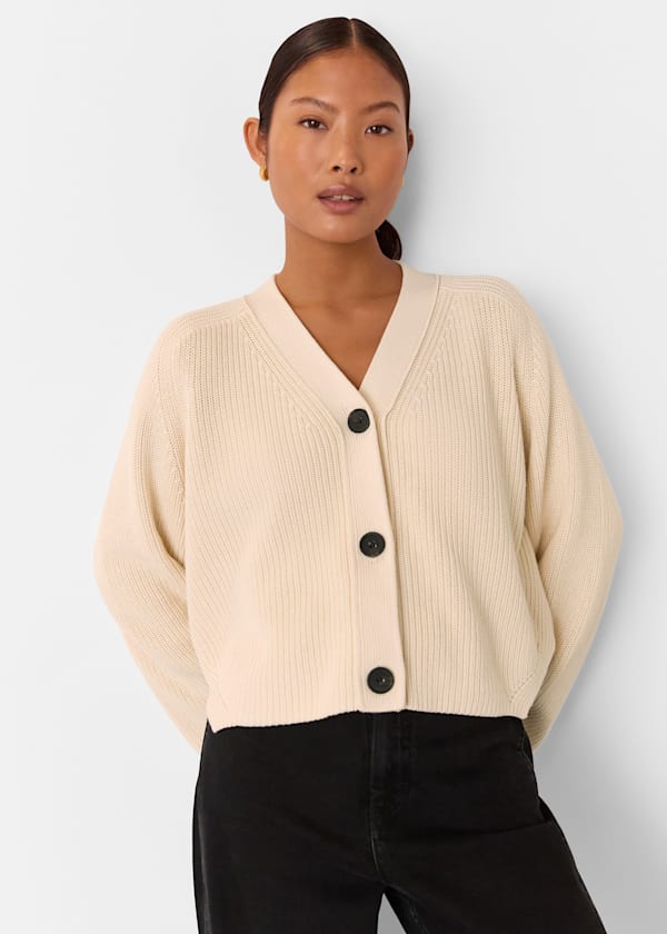Ivory Petite Nala Cotton Cardigan