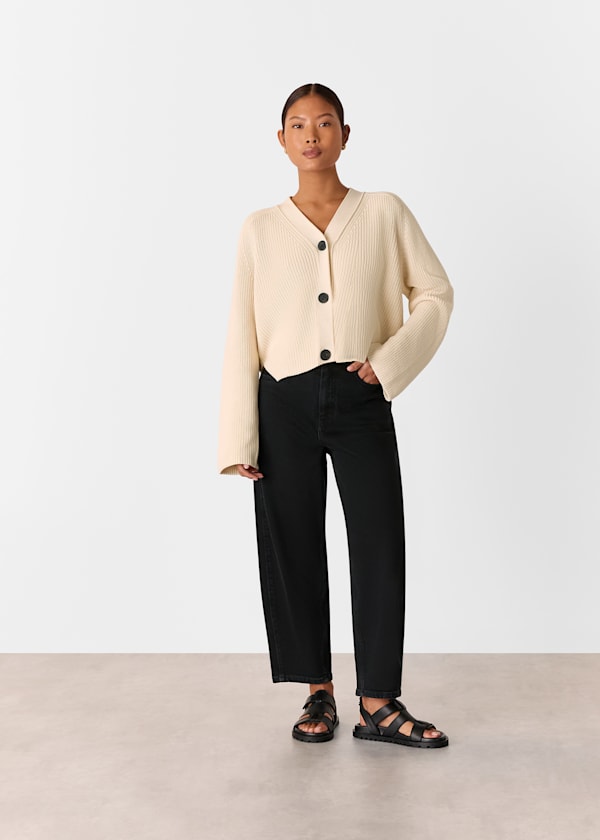 Ivory Petite Nala Cotton Cardigan