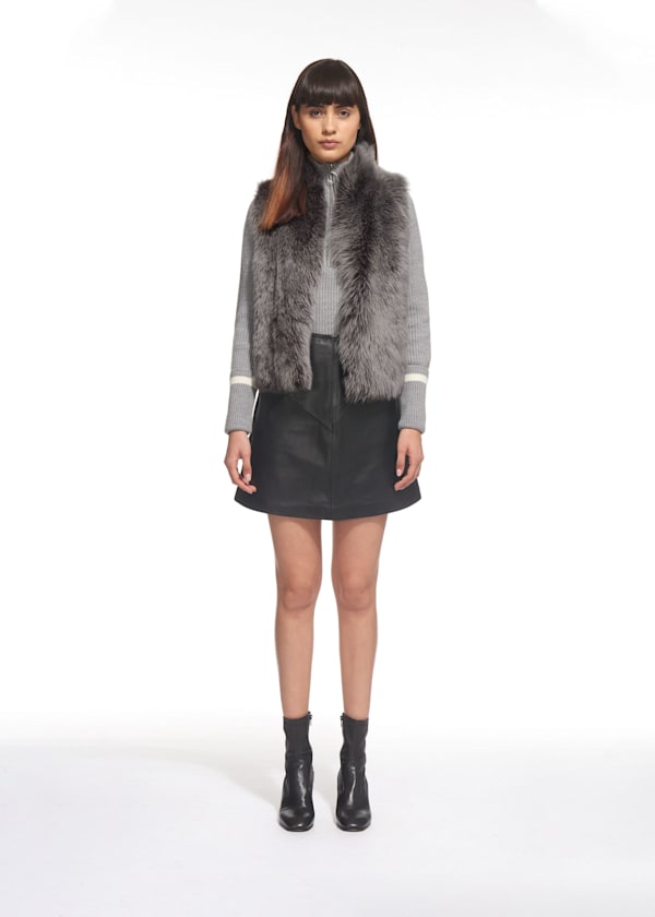 Short Sheepskin Gilet