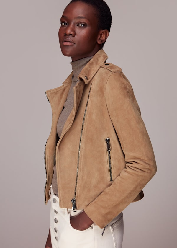 Suede Agnes Leather Jacket