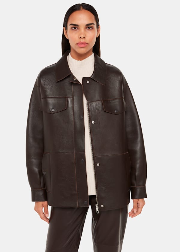 Whistles toscana leather jacket cheap